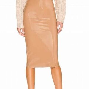 Commando PVC pencil skirt, large new with tags